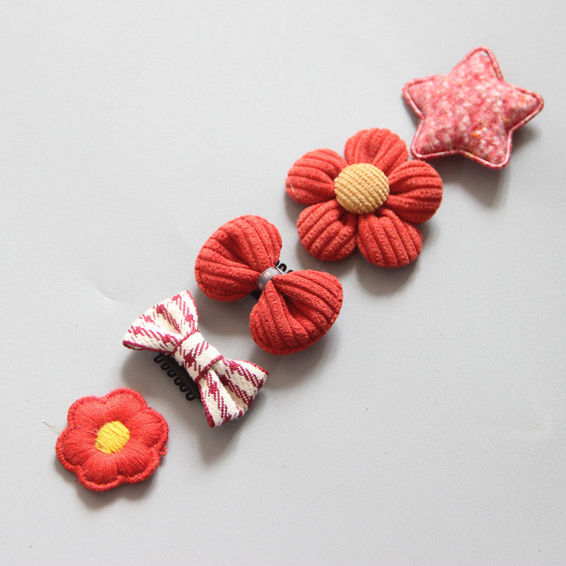 Children's Girls Hair Clip Headwear Crown Japanese Little Princess Hair Ornament Baby Hair Clip Set