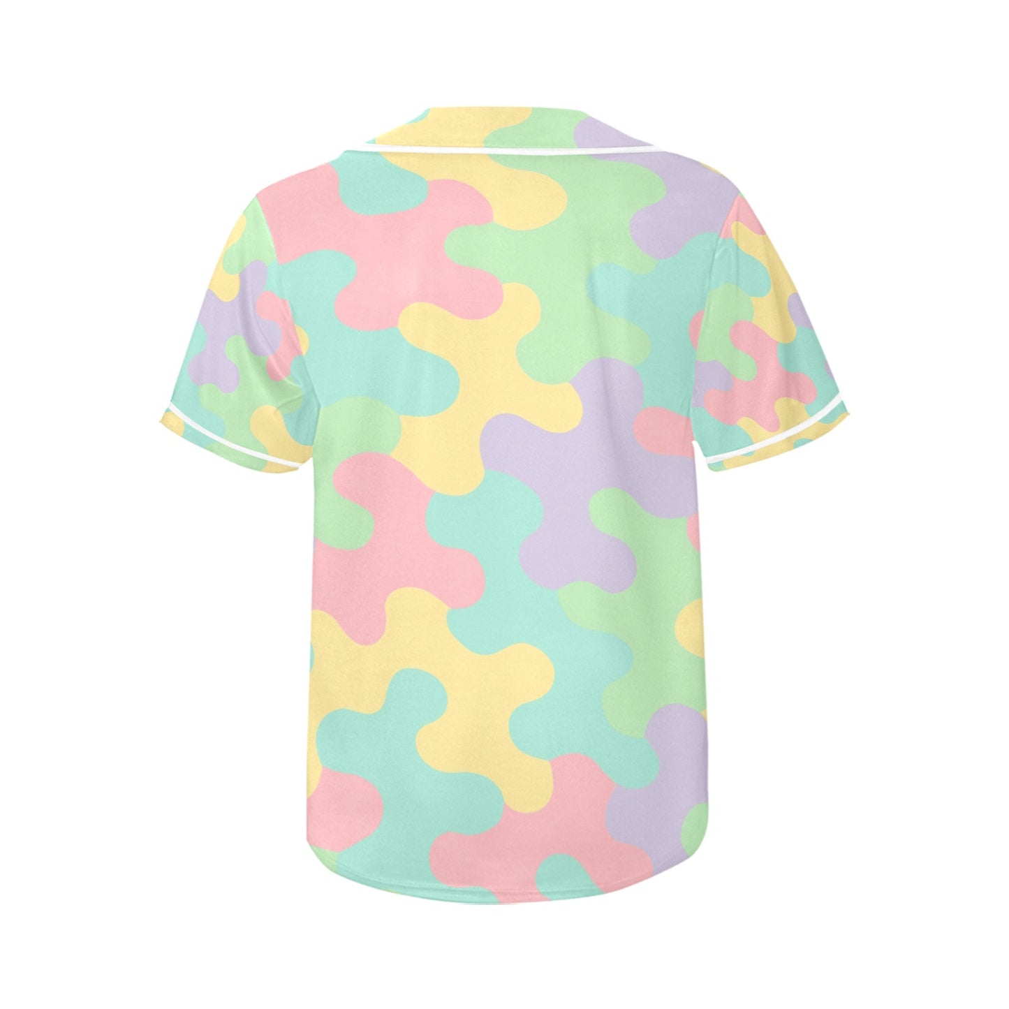 Pastel Camo Women's All Over Print Baseball Jersey