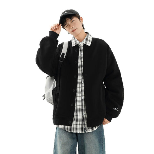 Men's Loose Fit Cardigan Hoodie