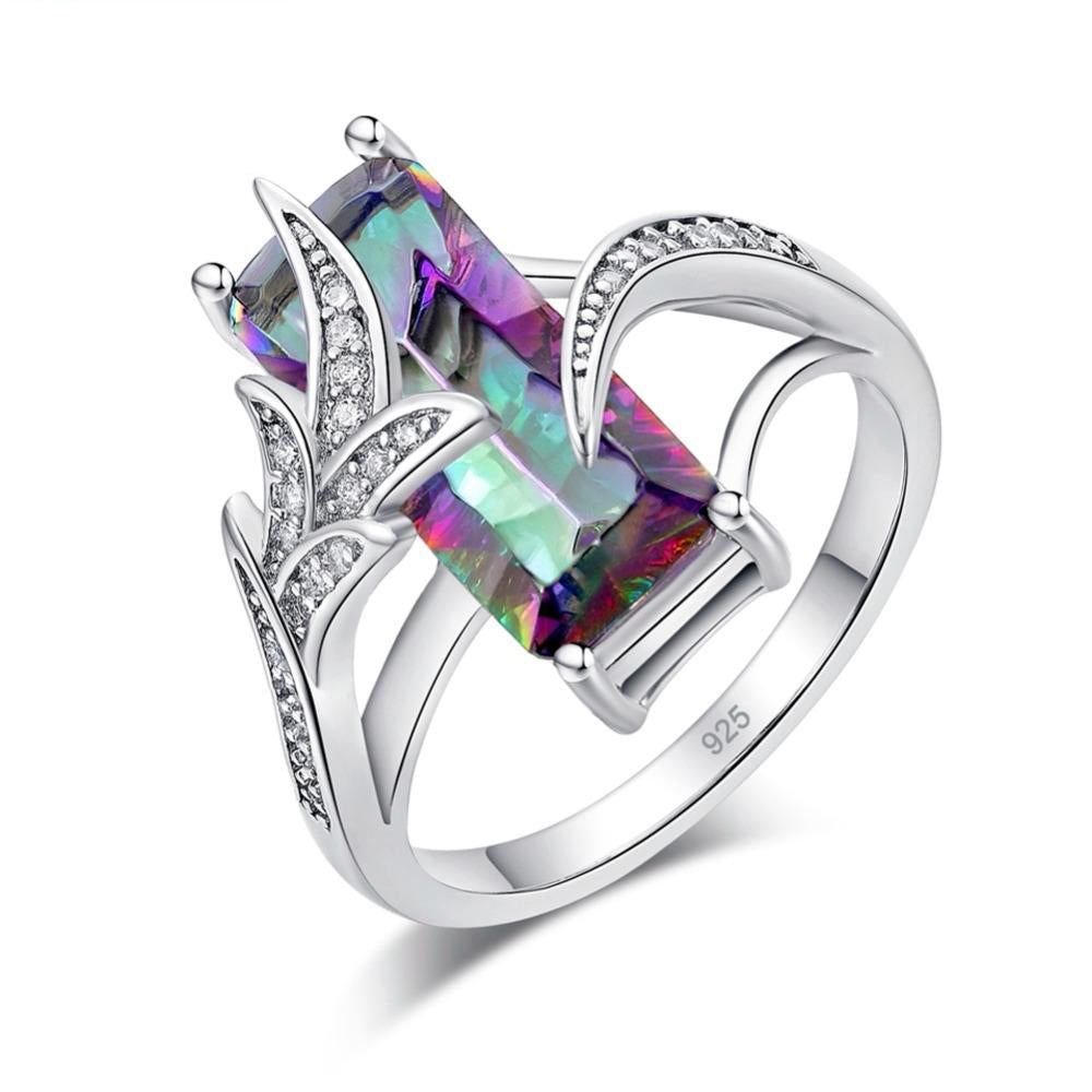 Playful Cubic Zirconia Silver Plated Ring