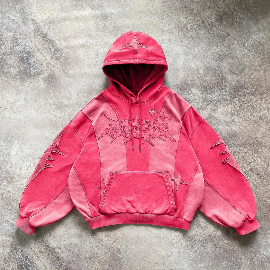 Y2K Collage Hoodie Loose Hoodie Top Long Sleeved