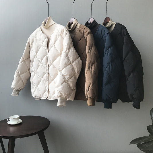 Harajuku Style Warm Cotton Jacket for Women
