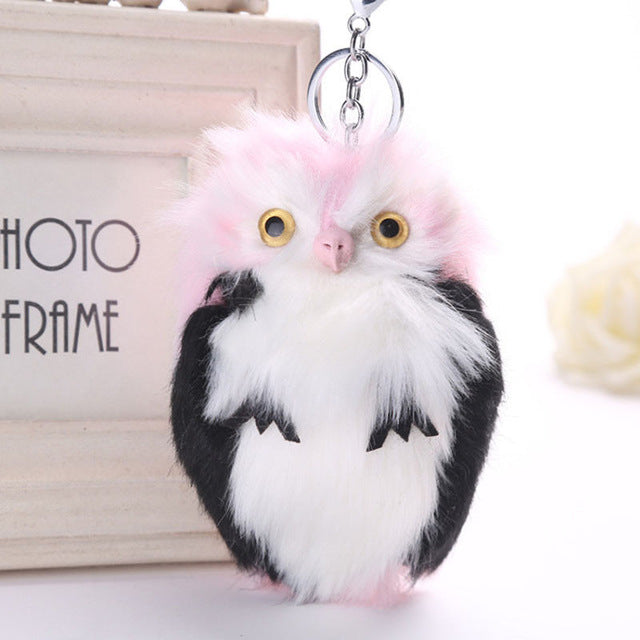 15CM Cute Fluffy Owl Keychain & Pendant