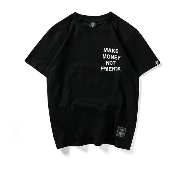Harajuku Style Men's Cotton T-Shirt - Hip Hop Streetwear