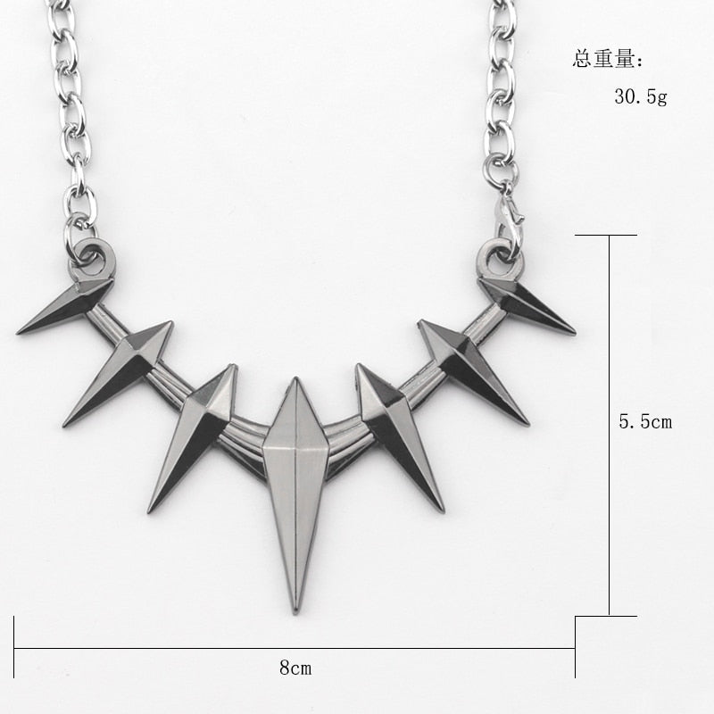 Harajuku Style Black Spikes Men's Pendant Necklace