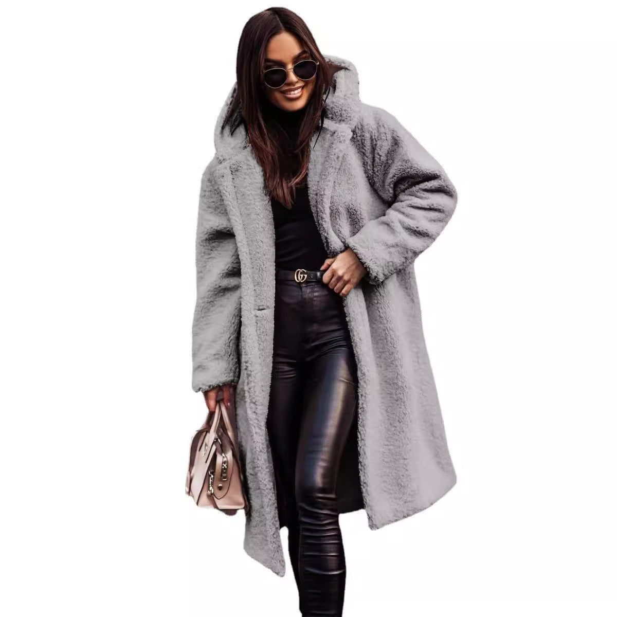 Harajuku Style Long Sleeve Woolen Women's Coat
