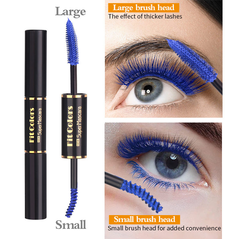Double-Head Color Mascara - Waterproof & Thick Curling