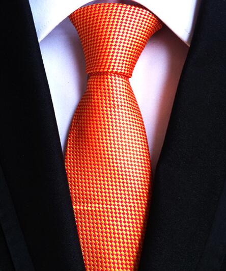 Classic Yellow & Navy Blue Striped Silk Tie