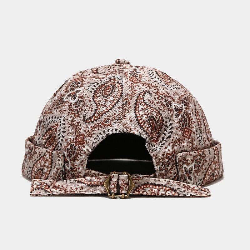 Harajuku Style Cashew Flower Landlord Hat