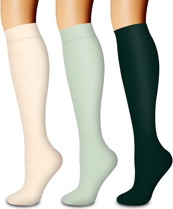 Sports Compression Socks - Long Tube Calf Socks for Skipping Rope and Cycling