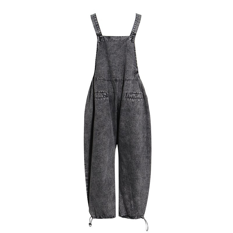 Trendy One-Piece Jeans - Loose Large Pocket Overalls