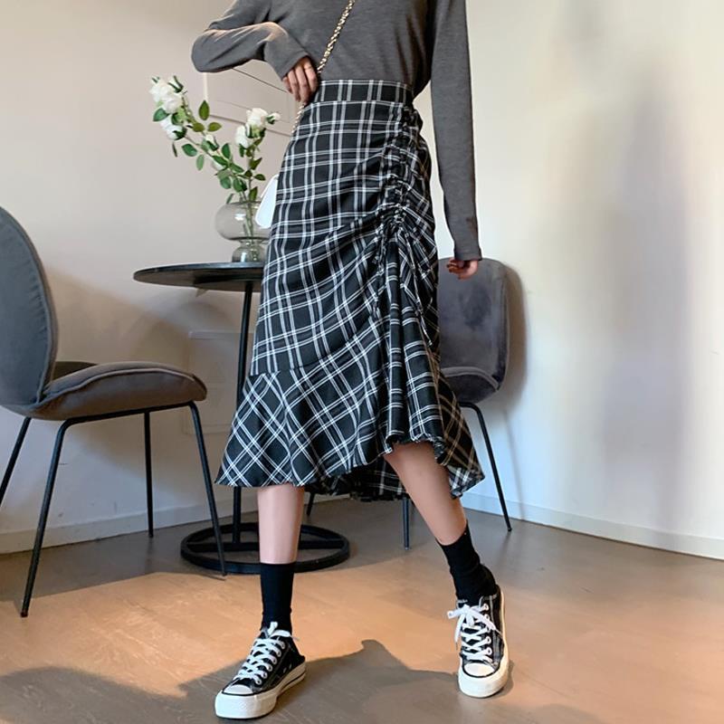Chic Ruffles Long Skirt - Harajuku Style Asymmetric Design