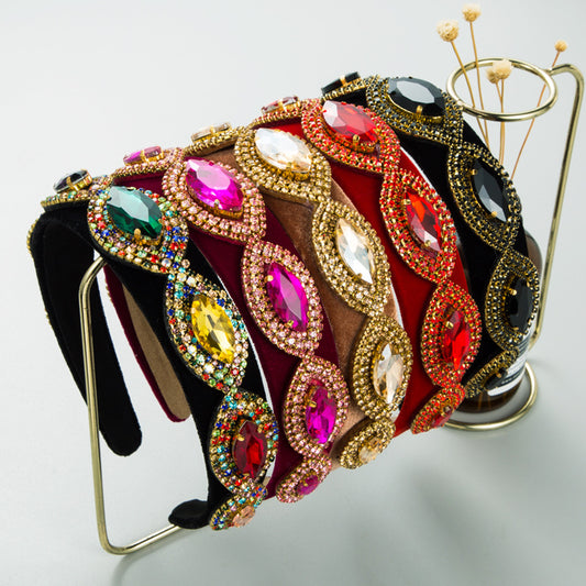 Super Flash Rhinestone Baroque Headband