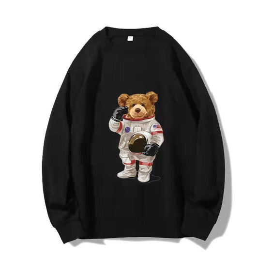 Korean Edition Loose Fit Casual Long Sleeve Sweater for Men