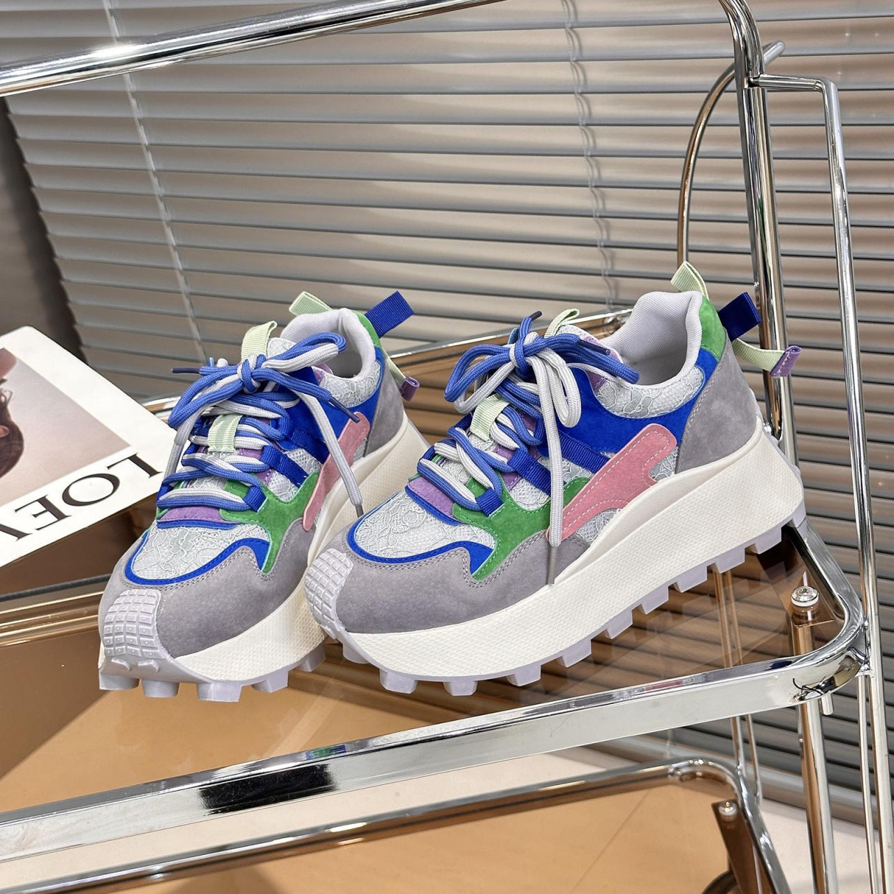 Harajuku Style Breathable Mesh Casual Sports Shoes