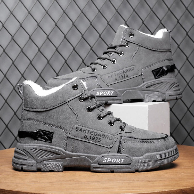 Cotton Men's Mid Top Work Boots