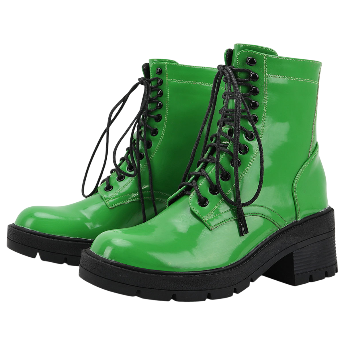 Harajuku Style Women's Patent Leather  Boots