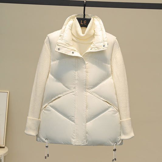 Playful Autumn Stand Collar Vest Coat for Ladies