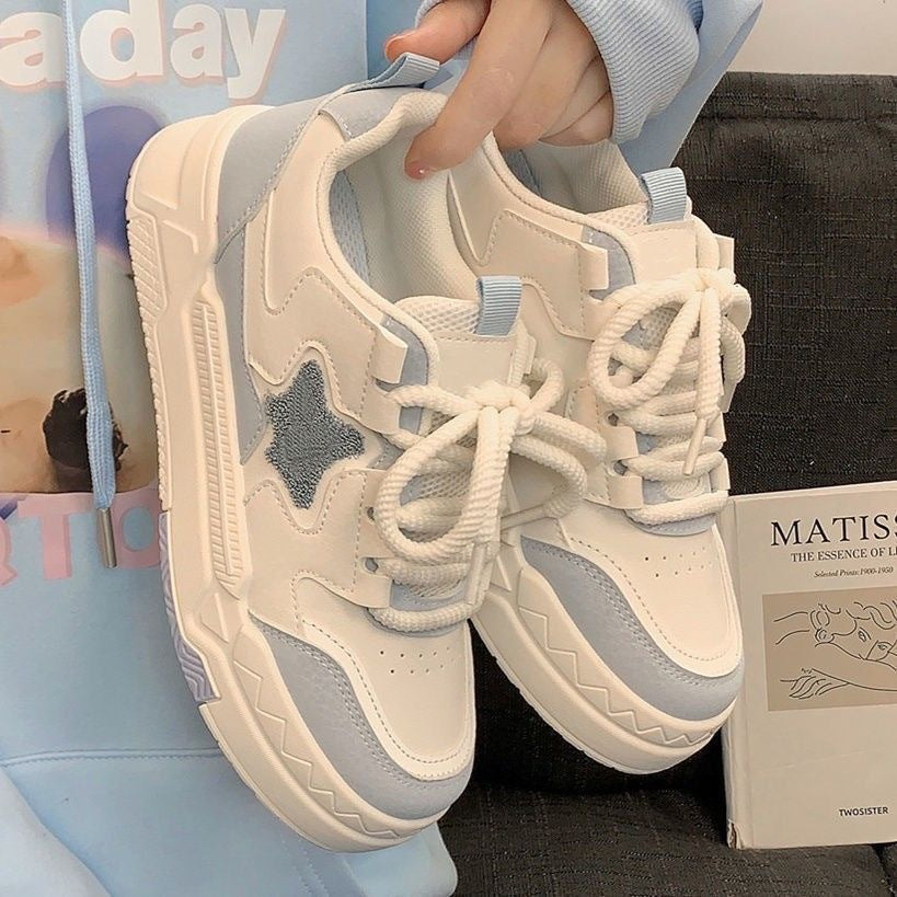 Harajuku Style Little White Canvas Shoes