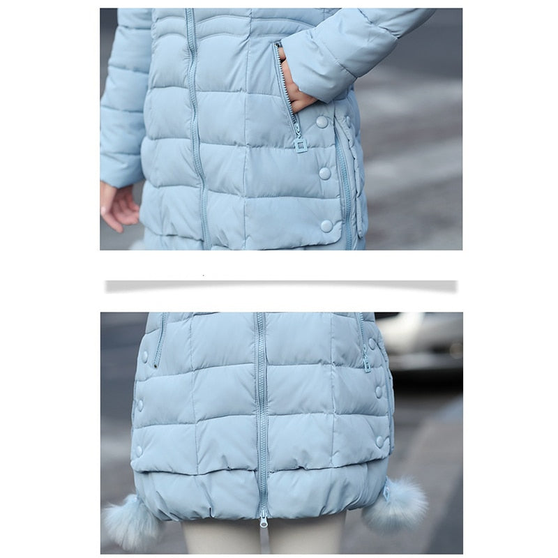 Harajuku Style Faux Fur Parka for Women
