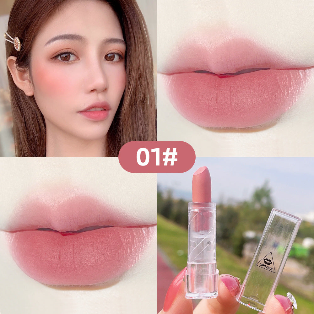 Playful Peach Pink Matte Lipstick - Harajuku Style