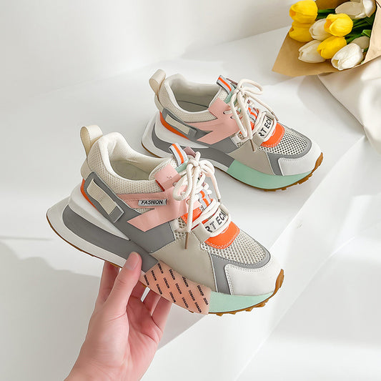 Harajuku Style Women's Mesh Breathable Summer Leather Shoes