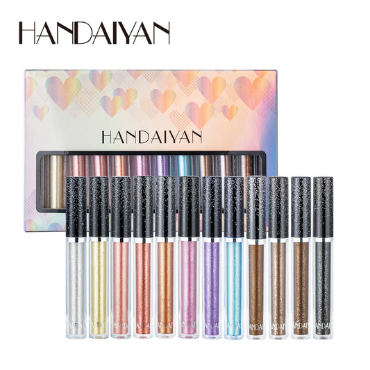 12-Piece Psychedelic Pearl Liquid Eye Shadow Set