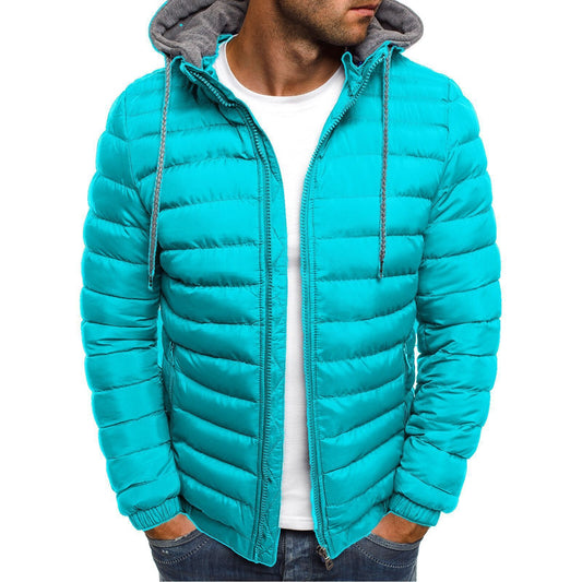 Men's Harajuku Style Hooded Down Cotton Coat