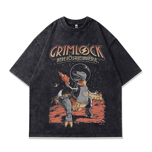 Men's Oversized Harajuku Style Washed Faded T-Shirt