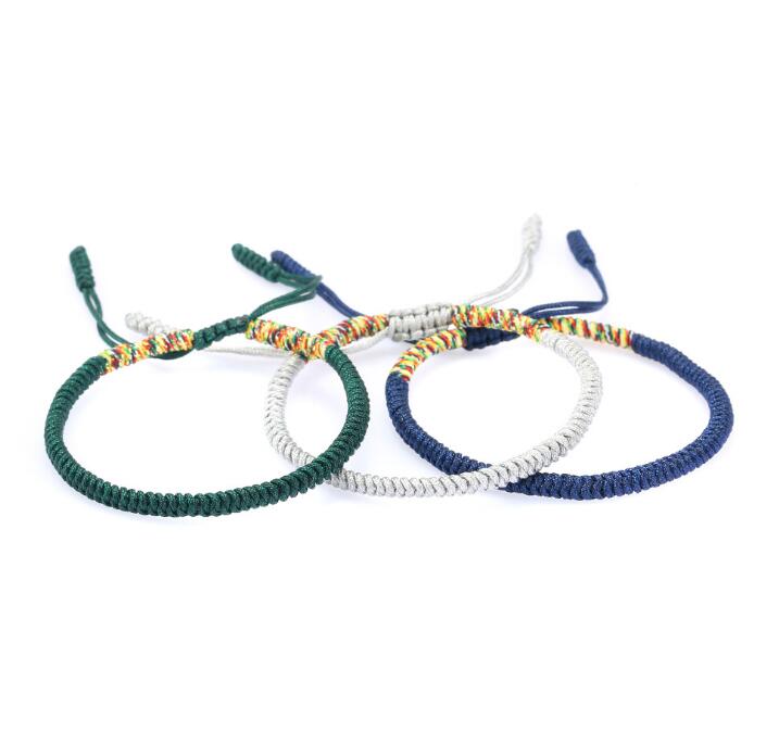 10pcs Multi Color Tibetan Buddhist Good Luck Charm Bracelets