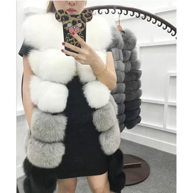 Luxury Faux Fur Vest for Women - Harajuku Style