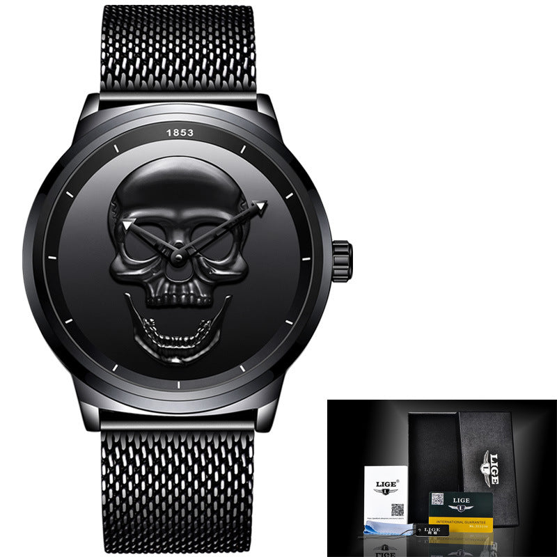 Harajuku Skull Stereoscopic Watch