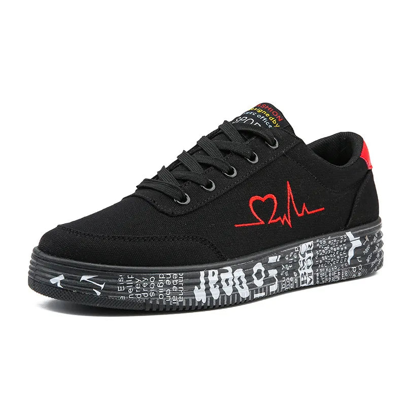 Harajuku Style Round Toe Lace Up Platform Sneakers