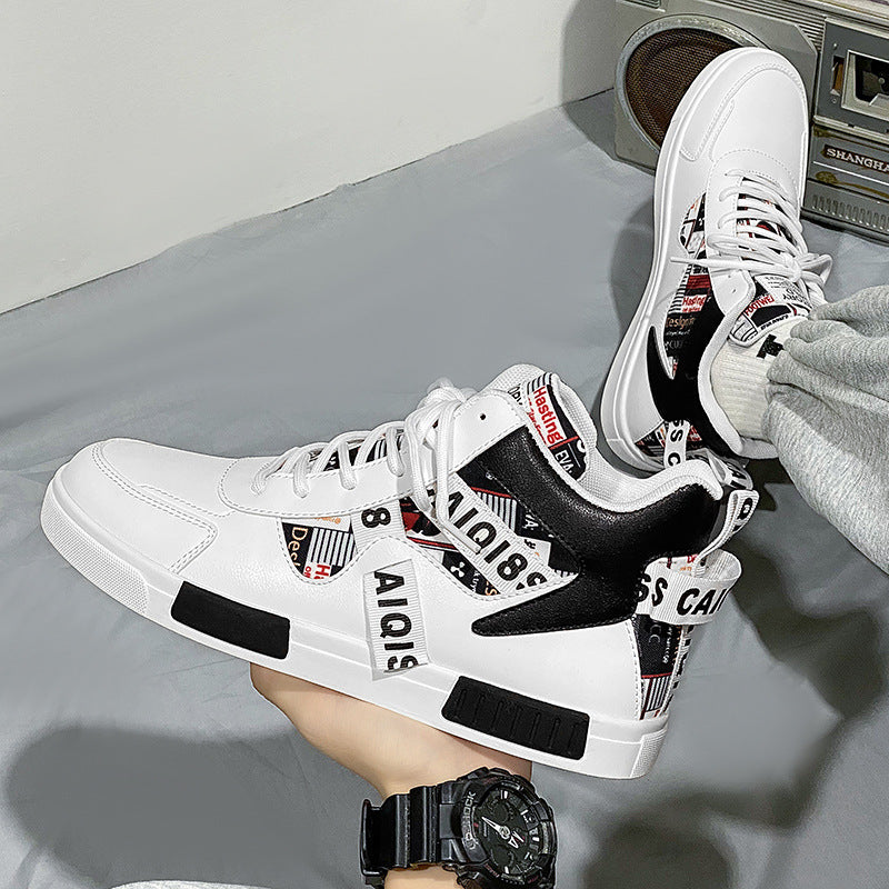 Trendy High Top Board Shoes for Men - Harajuku Style