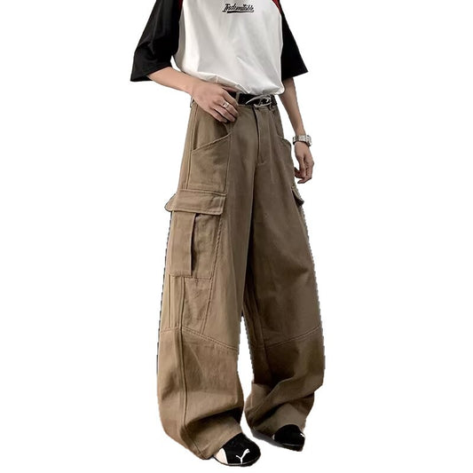 Multi Pocket Workwear Casual Pants