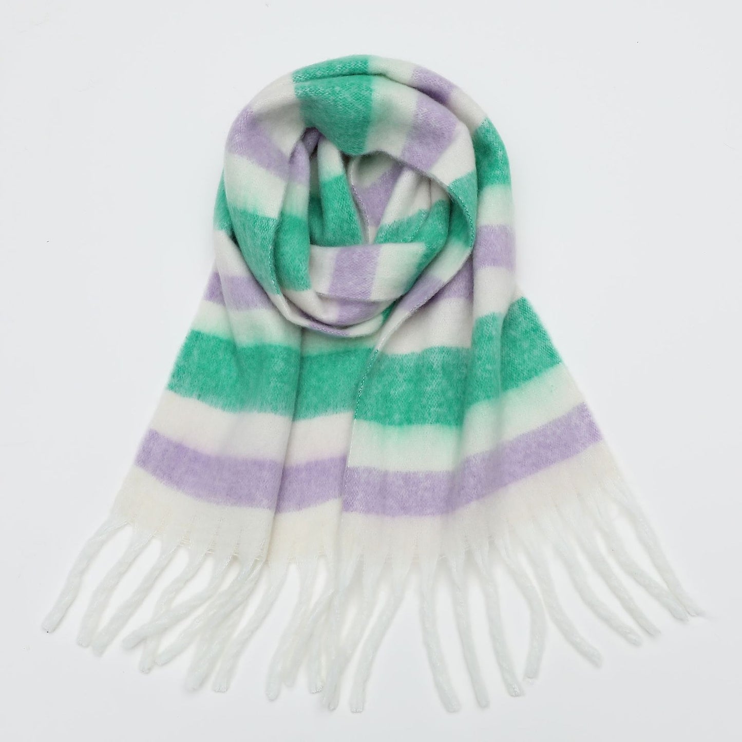 Thickened Imitation Cashmere Plaid Scarf for Women