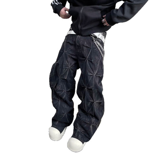 Cowboy Street Versatile Casual Wide Leg Pants