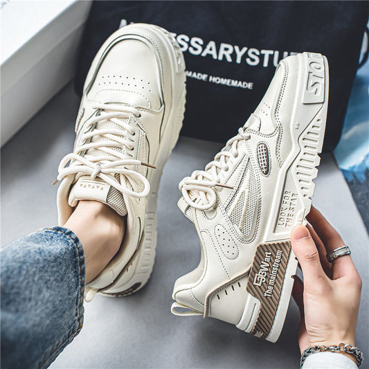 Korean Style Versatile Youth Sports White Board Shoes
