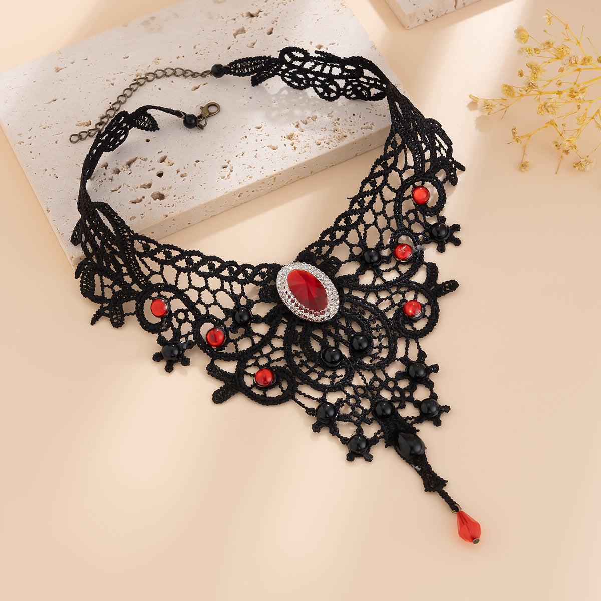 Gothic Lace Choker Necklace
