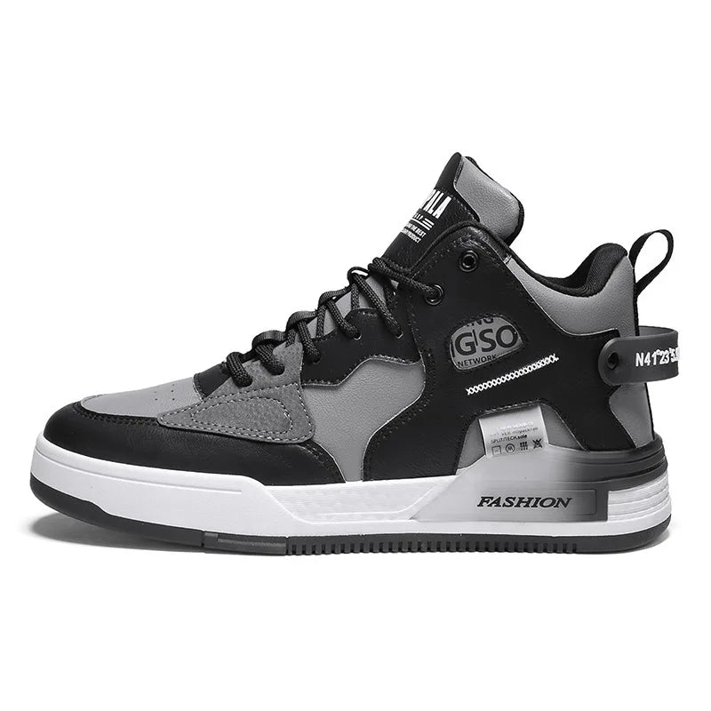 Harajuku High Top Lace Up Sports Board Shoes for Men