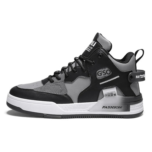 Harajuku High Top Lace Up Sports Board Shoes for Men