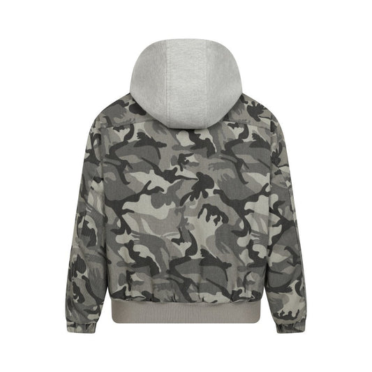 Camouflage Cotton Coat Hooded Jacket