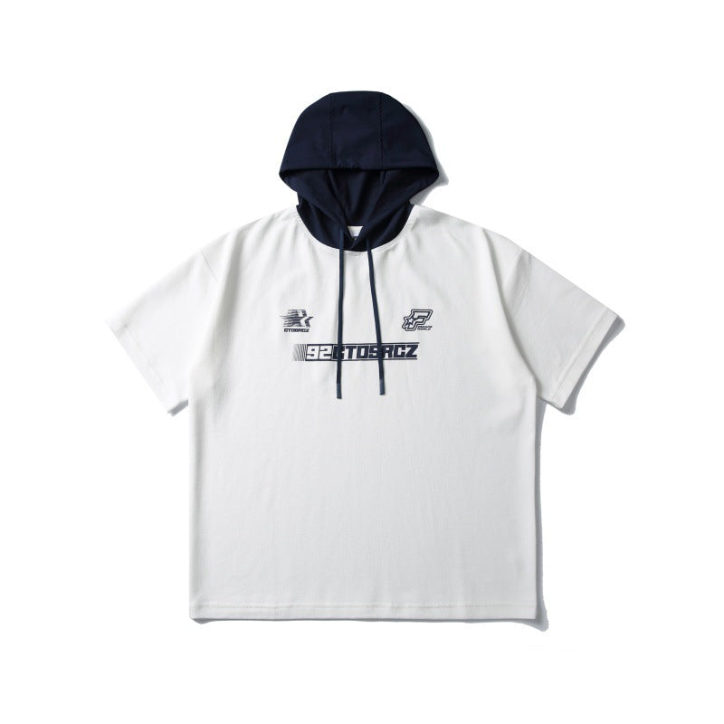 Minimalist Printed Harajuku Style Loose Hoodie
