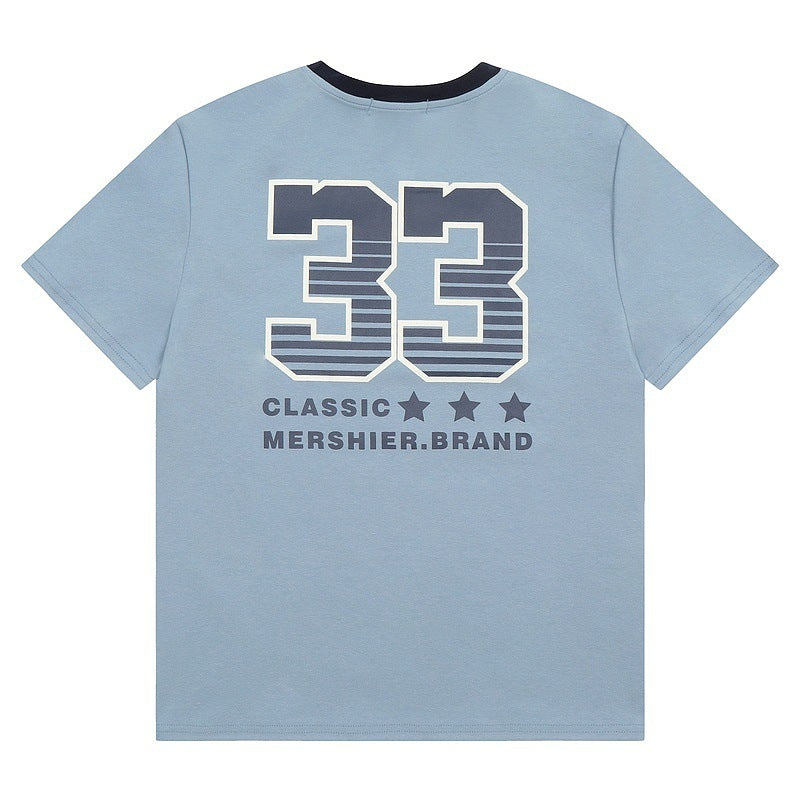 Short Sleeve T-Shirt for Men and Women Trendy Round Neck Half Sleeve
