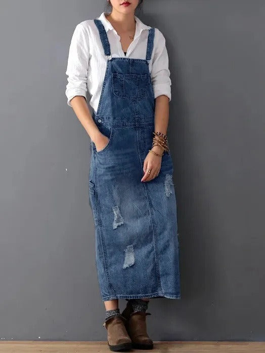 Cowboy Skirt with Holes and Straps for Women