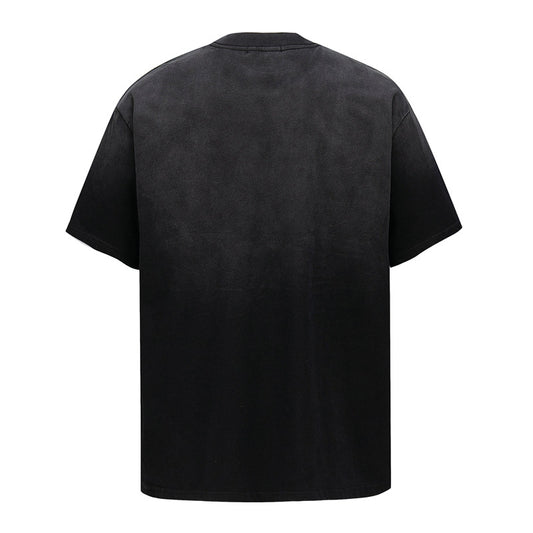 Men's Harajuku Punk Spray Dye T-Shirt - Casual Loose Fit
