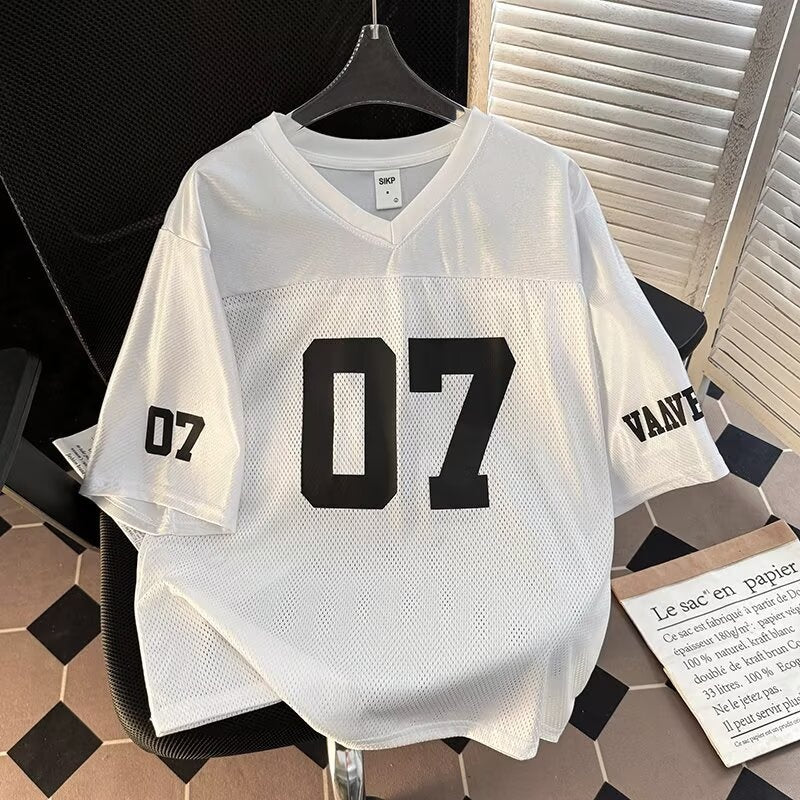 Camouflage Jersey Loose Short Sleeved T-Shirt