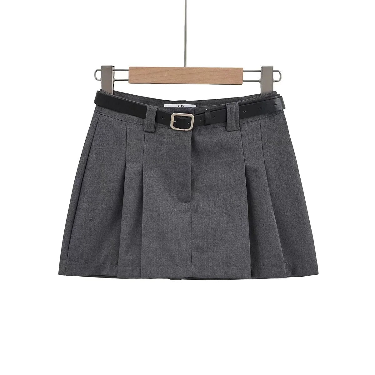 Pleated Short Skirt for Women in Khaki, Pink, and Gray