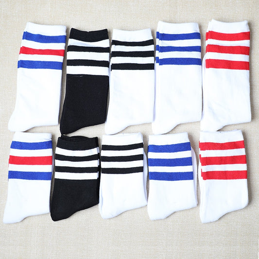 Harajuku Style Playful Three Stripes Socks