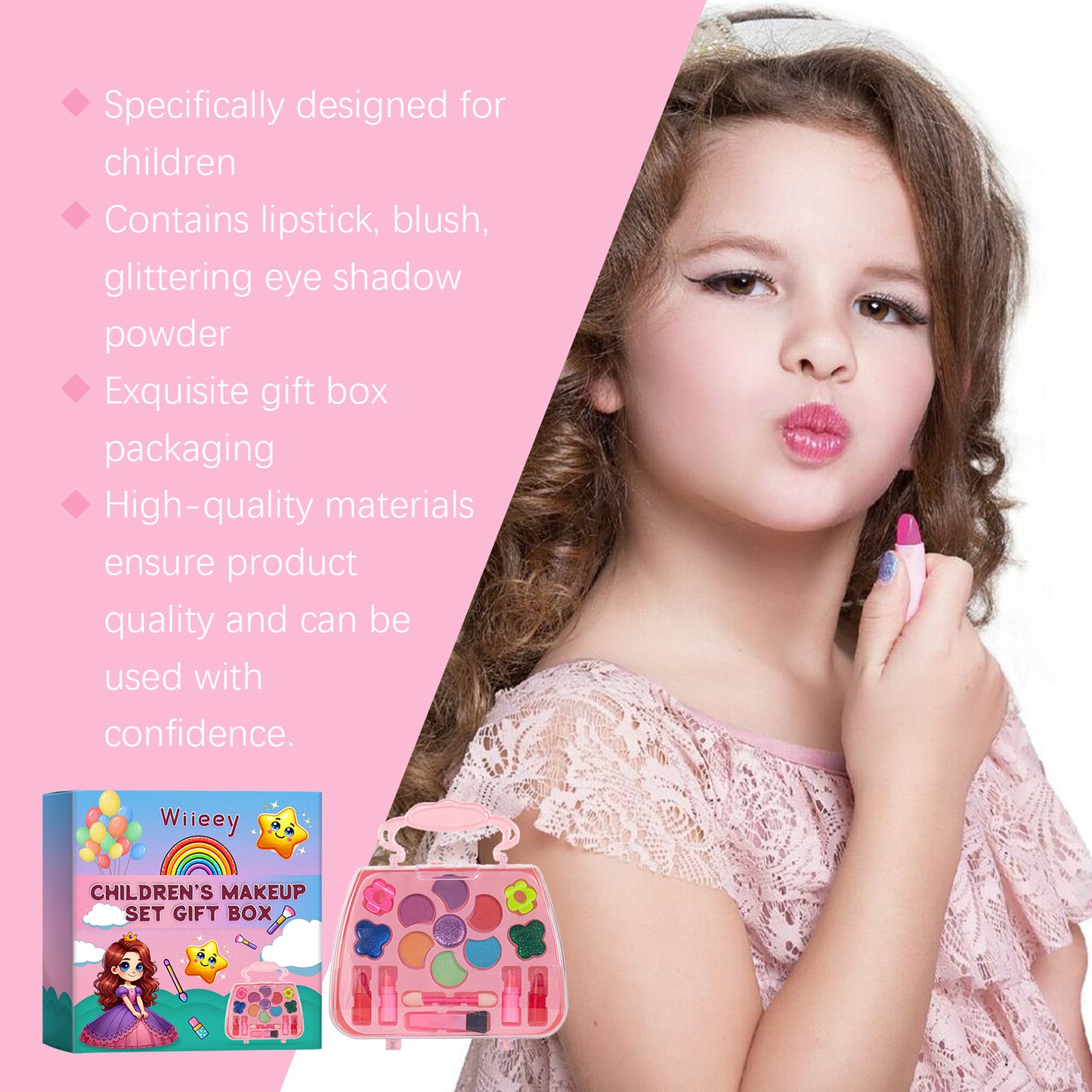 Playful Kids Makeup Set Gift Box for Creative Fun